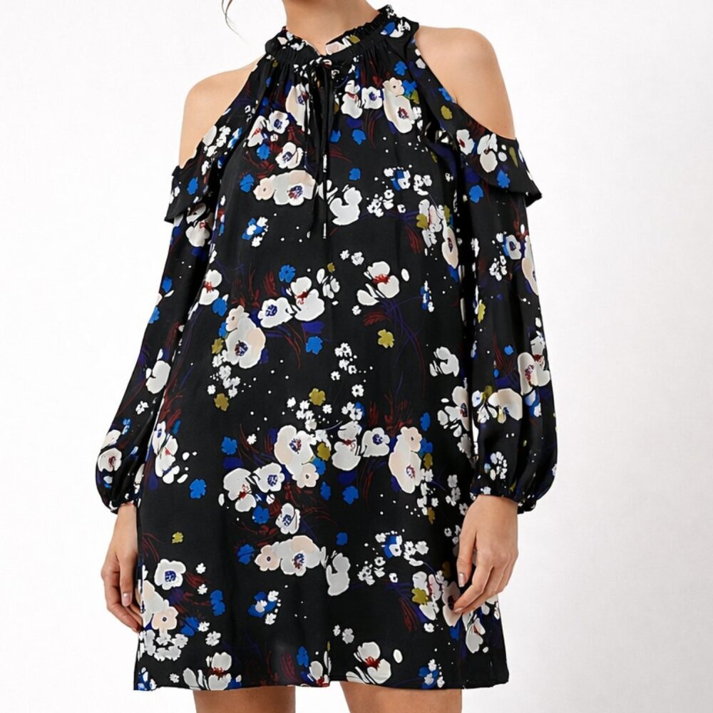 Worthington Floral Cold Shoulder Dress | Size 14